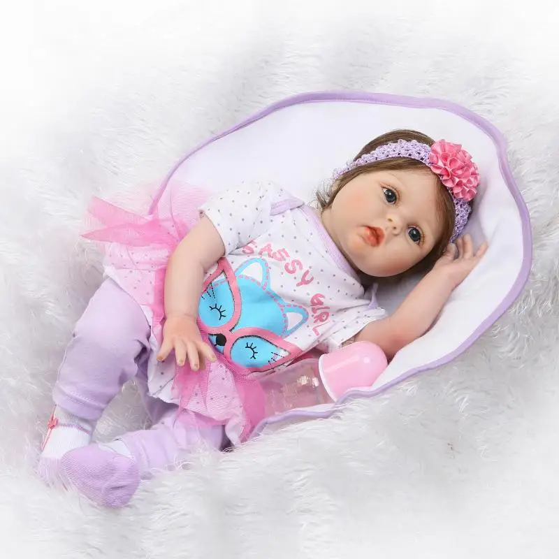 NPK uuestisündinud beebi suure quailty kiudaineid juuksed ja pehme reaalne touch lapiga keha väga armas riided nukk mänguasjad lastele