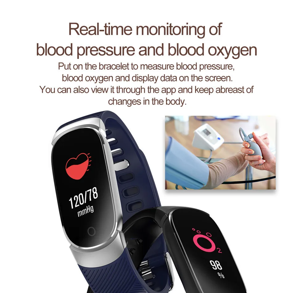 Naiste Sport Smart Watch Veekindel SmartWatch Südame Löögisagedus, vererõhk Pedometer Vaata telefoni