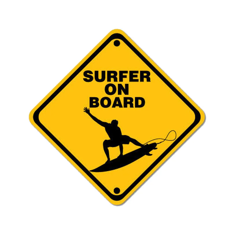 Naljakas Kõrge Kvaliteedi Surfer Pardal Auto Kleebis, Mootorratta Katte Kriimustusi Veekindel Pvc 13CM X 13CM