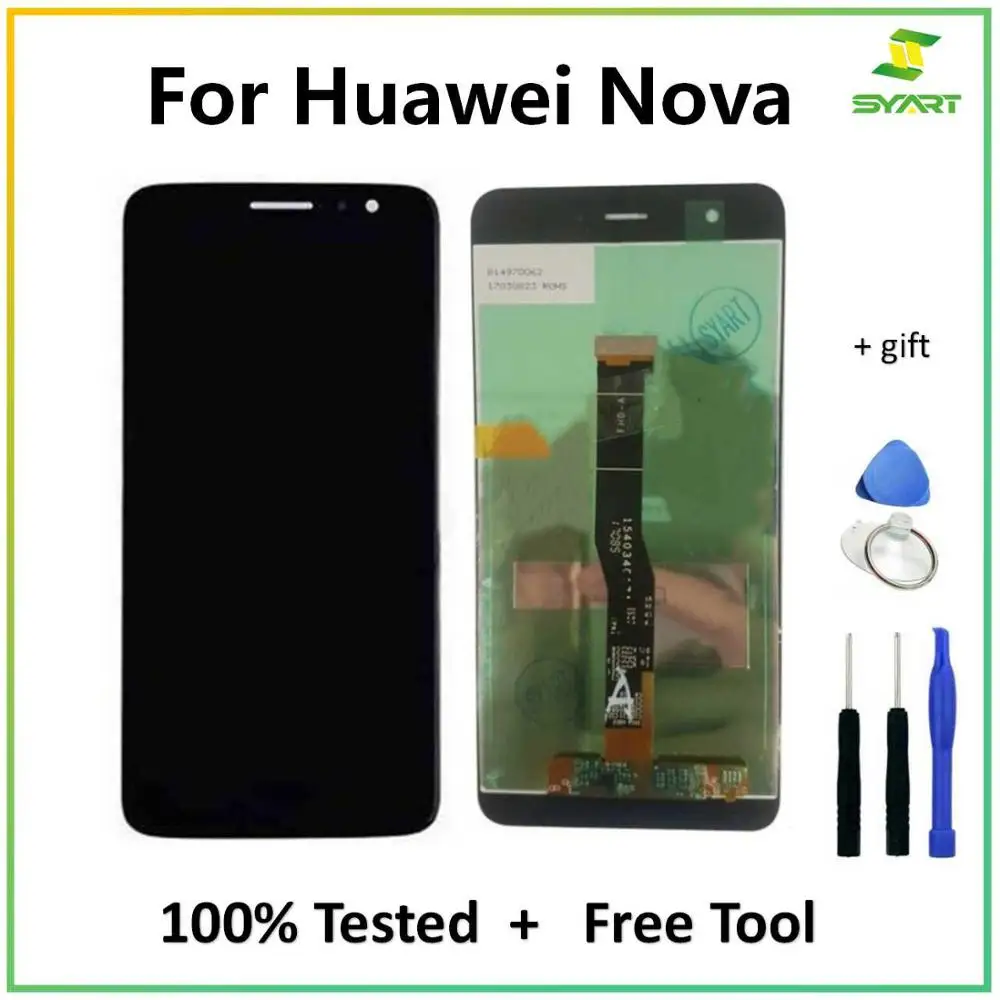 Näiteks Huawei Nova LCD Display + Touch Screen Digitizer Assamblee Nova VÕIB-L01 / L02 / L03 / L11 / L12 / L13 5.0 Tolline LCD Ekraan