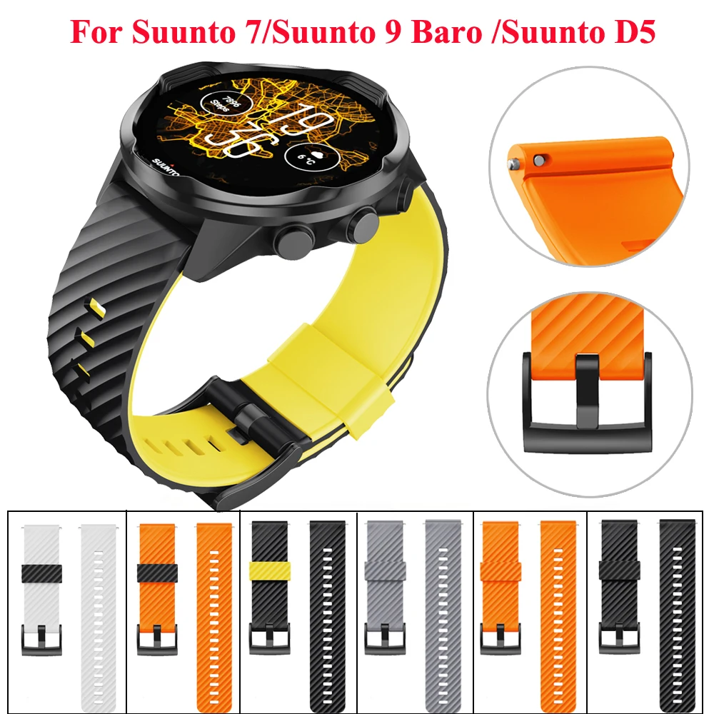 Näiteks Suunto 7/9/Baro/D5 pehmest Silikoonist Smart Watch Käepaela Aksessuaar EasyFit Aksessuaar Sport Käevõru Rihm Kiire paigaldada rihm