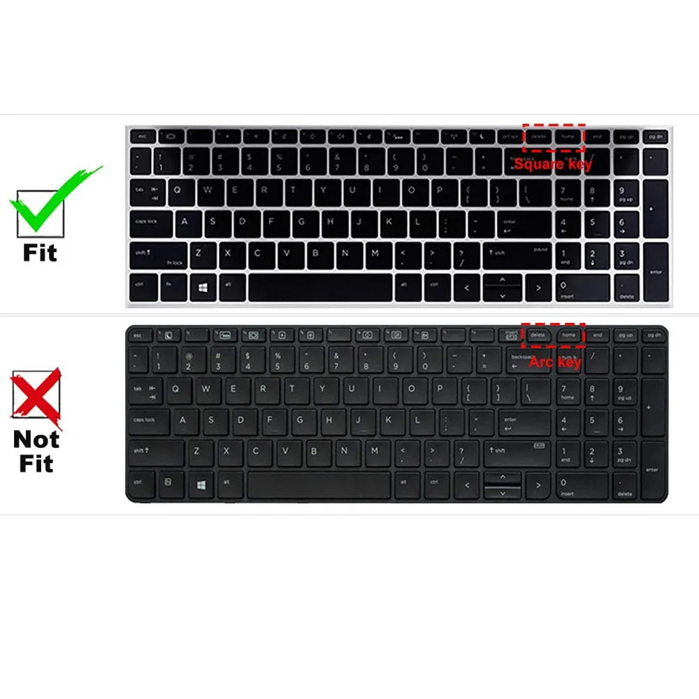 OVY Klaviatuuri Hõlmab HP probook 450 G5 G6 G7 650 G4 15.6 tolline 2019 2020 selge TPÜ klaviatuurid kaas anti-tolmu Läbipaistev Uus