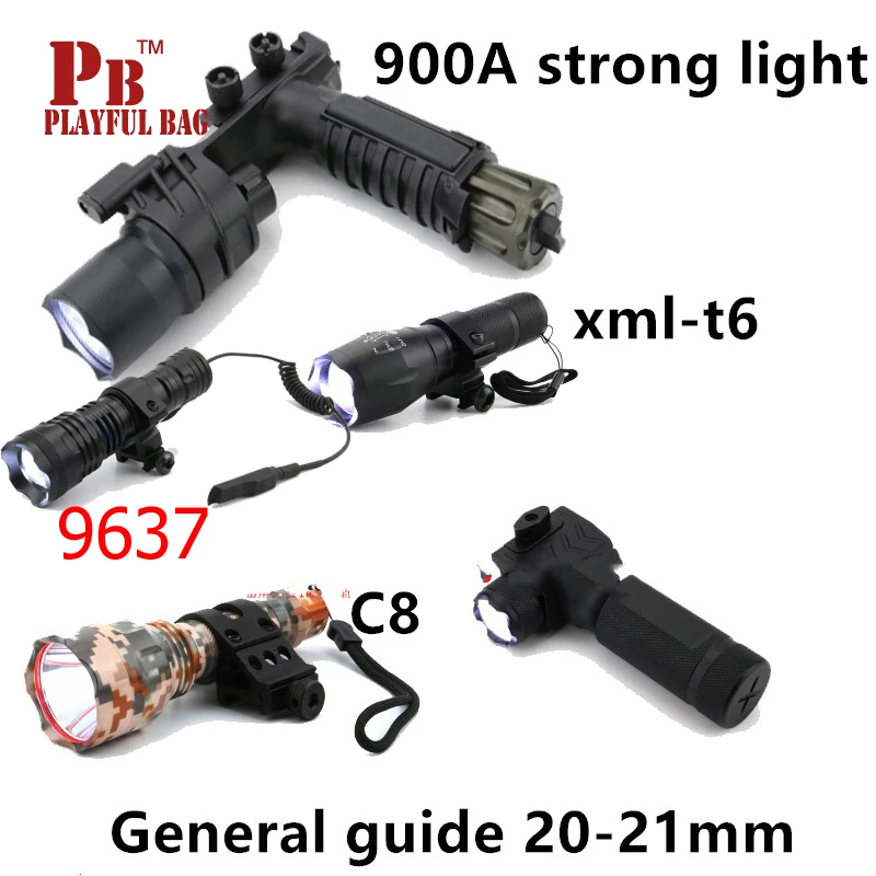 PB Mänguline kott Jinming8 gen8 m4 g36 paigaldage tarvik armi grip taktikaline LED taskulamp ir mudel sobib 20-21mm juhendid