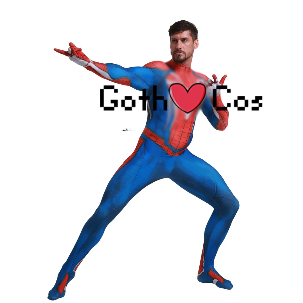 PS4 Spider Cospaly Kostüüm 3D Print Spandex Mäng Cosplay Zentai Sobiks Halloween Kostüüm