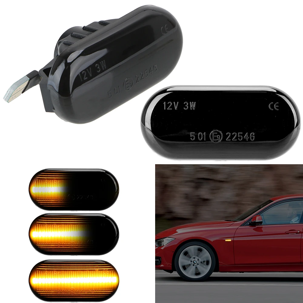 Paar Blinker Signaal Lamp LED Auto Dünaamiline Pool Sm-i suunatule Jaoks Nissan Qashqai Navara Micra 350Z Märkus Pathfinder