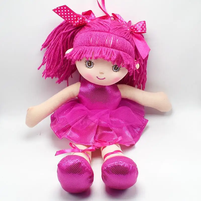 Pehme fashion tüdrukud mini nukud palus ja täidisega Pits kleit tüdrukute mänguasjad sünnipäeva kingitused beebi tüdruku esimene nukk mini 45CM