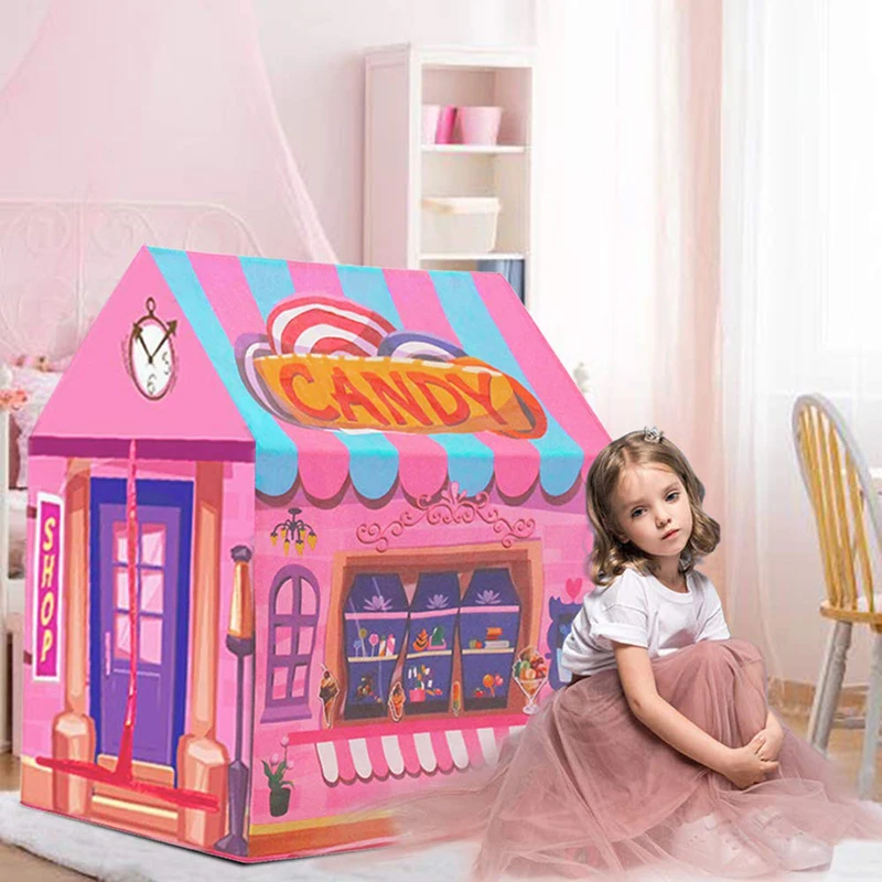 Princess Castle Mängida Telgid Tüdrukute Lapsed Wigwam Laste Telk beebi Mänguasjad maja laste Jõulud Sünnipäeva kingitus tüdruk