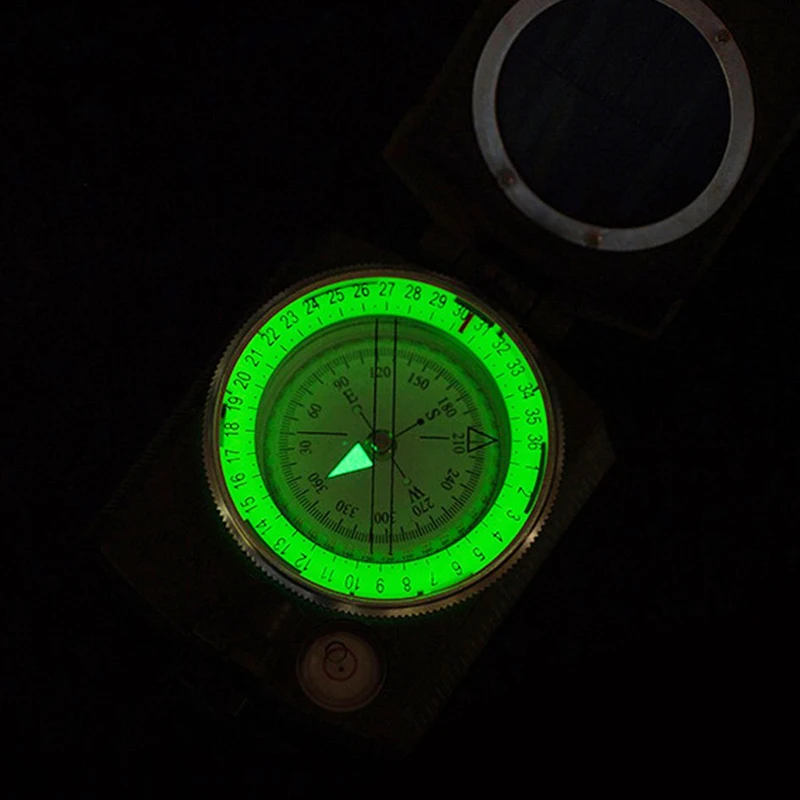 Professionaalse Sõjalise Armee Metallist Märkamine Kompass Telkimine Väljas ellu Jääda, Tööriistad Multi-funktsionaalne Noctilucent Kuva Kompass