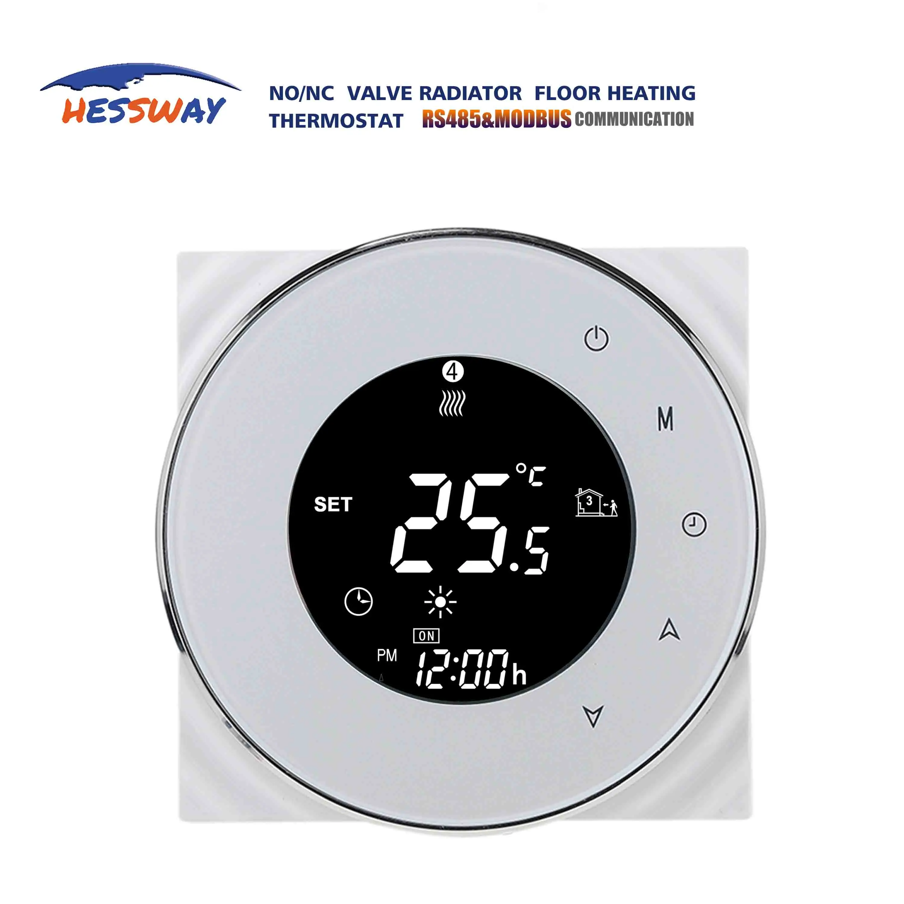 Puutetundlik Kütte Termostaat RS485&MODBUS Temperatuuri Kontroller termostaatventiilid Ventiil Hvac Süsteemi