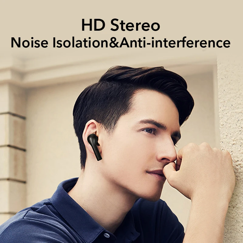 QCY T5 Wirless sport Kõrvaklapid Bluetooth-5.0 Touch Control Mini earbuds stereo kõrvaklapid HD räägi 380mAh suur aku