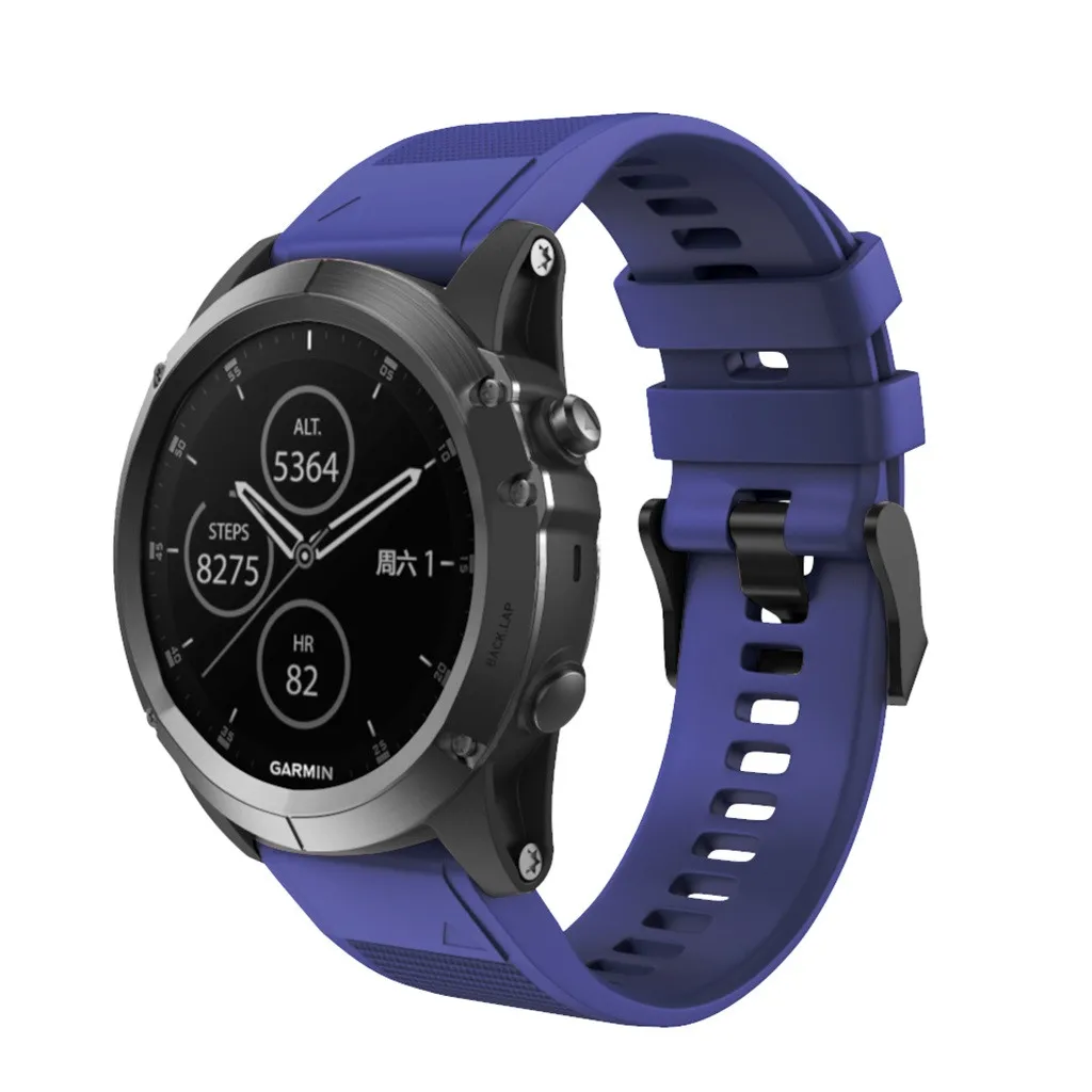Quick Release Asendamine Silikoon Easy Fit Wirstband Eest Garmin Fenix 5X Pluss Mood Käepaela Smart Watch Tarvikud