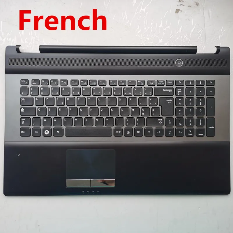 RE/UK/prantsusmaa/korea paigutus uus sülearvuti klaviatuur koos touchpad palmrest Samsung RC728 RC730