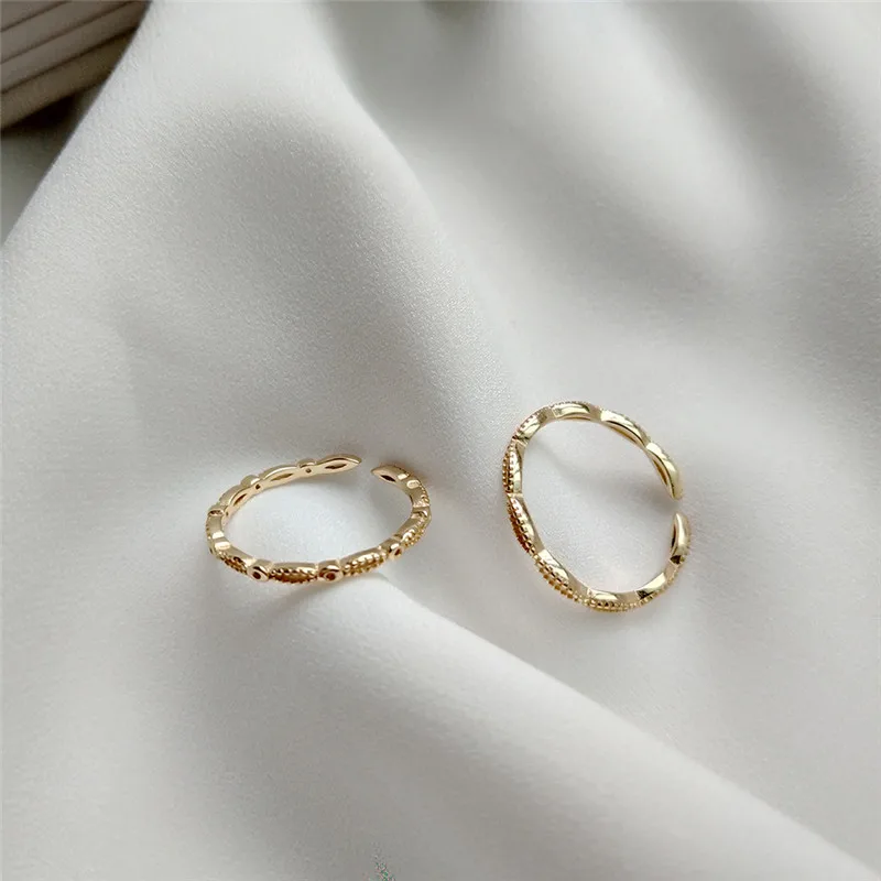 ROMAD Reaalne 925 Sterling Silver Ring Mood Lihtne Ringi Õhuke Disain Gold Finger Avatud Rõngad, Naiste Ehted Kingitus R4