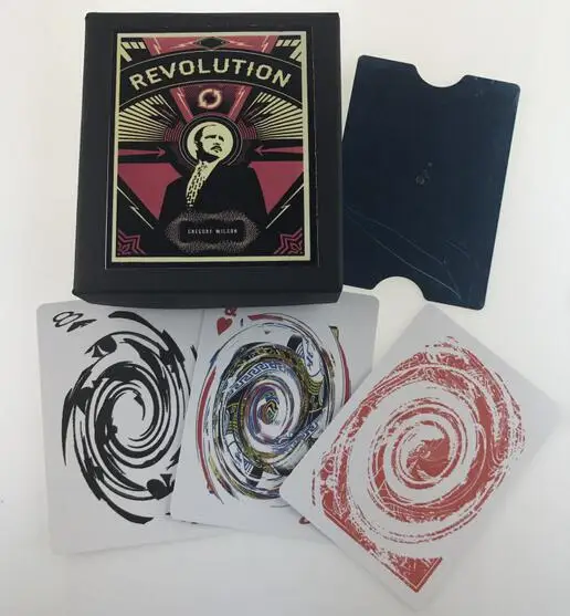Revolutsioon (Trikk ja Juhiseid) Magic Trikk Mustkunstnik lähedalt aksessuaar Trikk Komöödia Spin-Kaardi Sõrme Magia