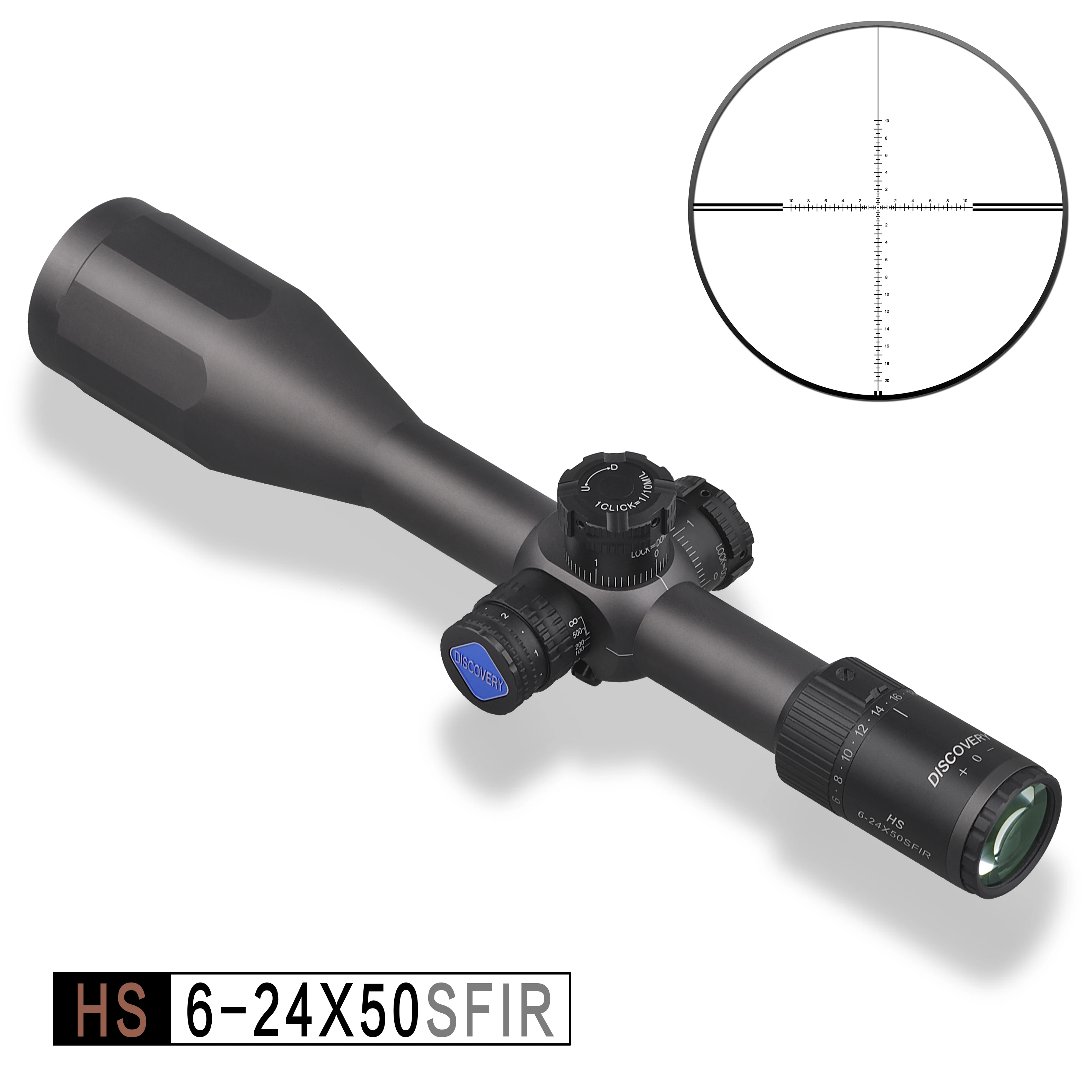 Riflescopes Esimene fokaaltasandilised Discovery HS-6-24X50SFIR Valgustatud Eluaegne Garantii 5000 Džauli Tulirelvad