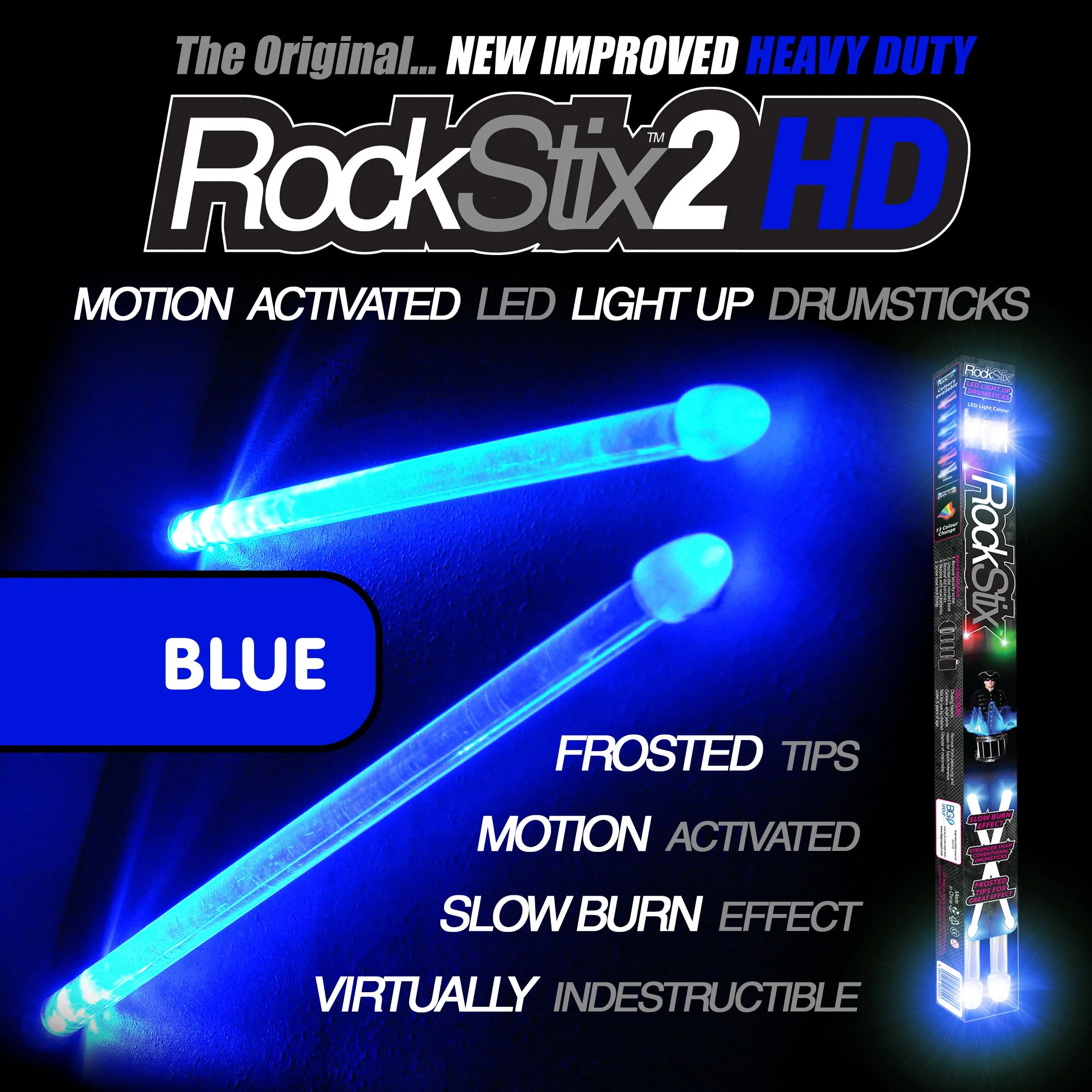 Rockstix 2 HD Ere LED Sääred koos 7 eri Värvi Saadaval, Firestix Upgradte, et RockStix