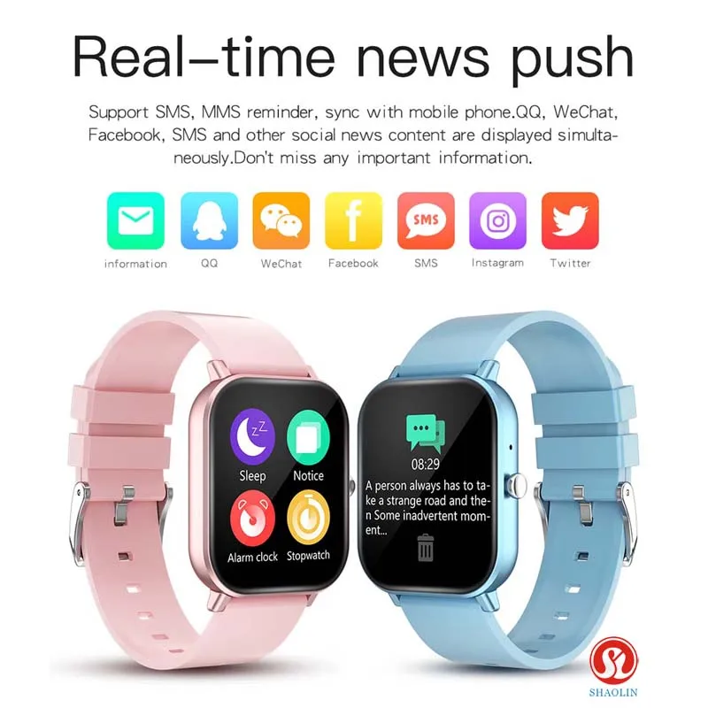 SHAOLIN Smartwatch Naised Mehed Bluetooth Kõne Sport Smart Vaadata Android, IOS Fitness Südame Löögisageduse Monitor PK Watch6 P8 B57
