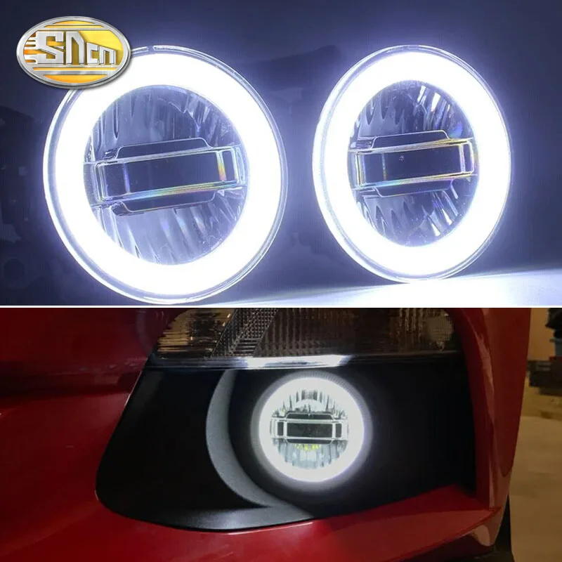 SNCN 3-IN-1 Funktsioonide Auto LED Angel Eyes päevasõidutuli Auto Projektor Udutuli Ford Mustang 2016 2017 2018