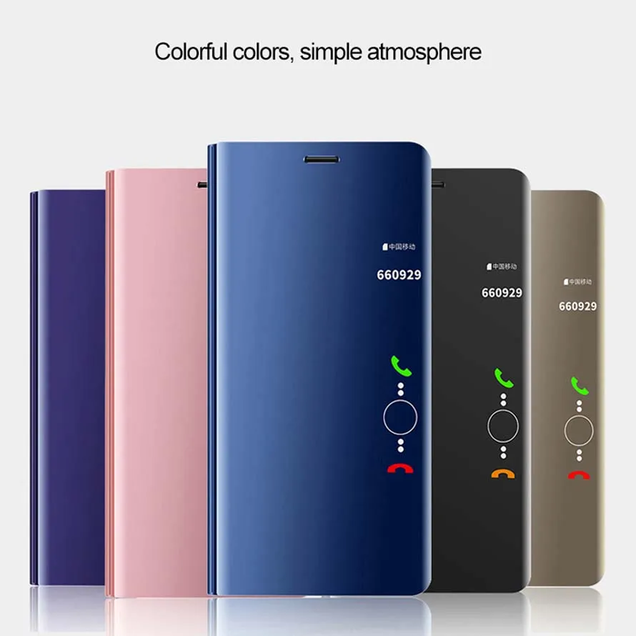 Samsung Galaxy J7 Neo Juhul Flip Seista Peegli PU Nahast Telefoni puhul Samsungi J7 Nxt / J7 Core SM-J701 J701 J701F/DS Kate