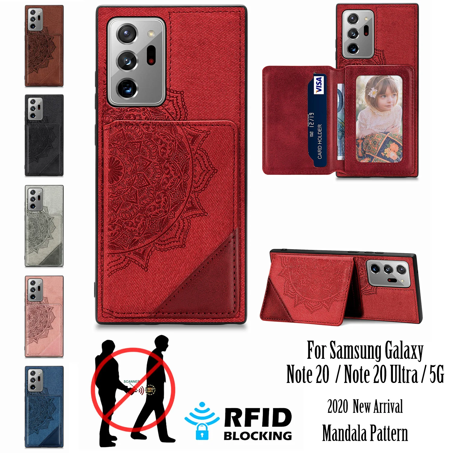 Samsung Galaxy Note20 Ultra Rahakoti Korral Lisa 20 Katta Luksus Jalg koos Kaardi Tasku Sam Glaxy Note20Ultra 5G Telefon Funda