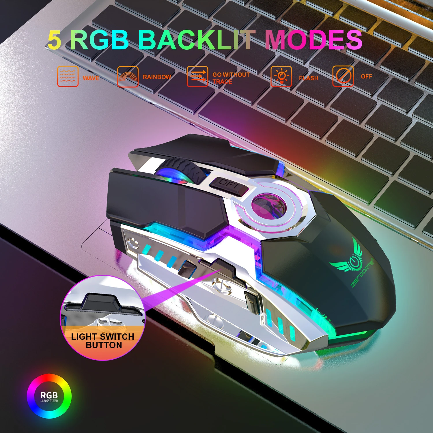 SeenDa Gaming Mouse Laetav 2.4 G USB Optiline Ergonoomiline Mängude LED Taustavalgustusega Optiline Hiir ARVUTI Sülearvuti
