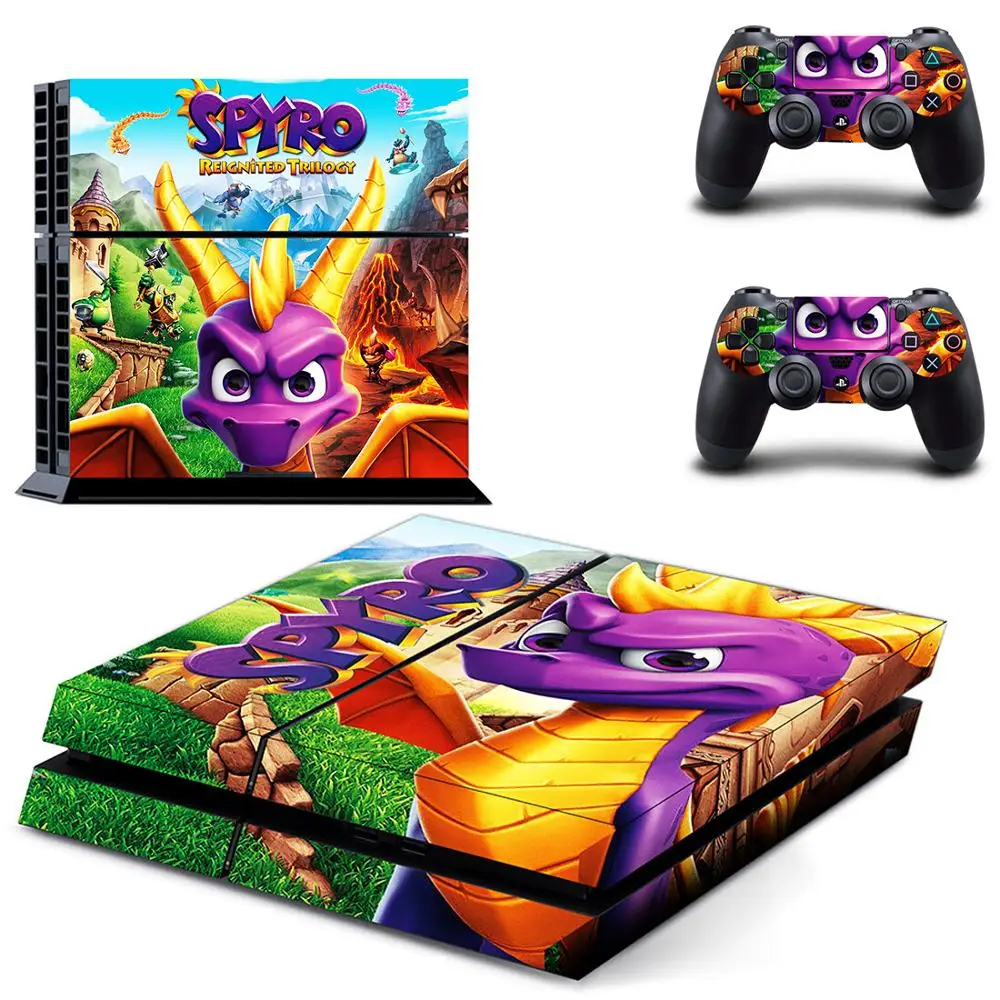 Spyro PS4 Kleebised Play station 4 Naha PS 4 Kleebis Decal Kaas PlayStation 4 PS4 Konsooli ja Kontrolleri Nahad Vinüül