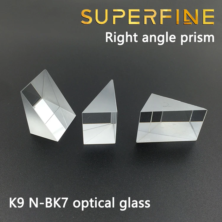 Superfine 40x40x40mm K9 Optiline Klaas, Parem Nurk Prisma