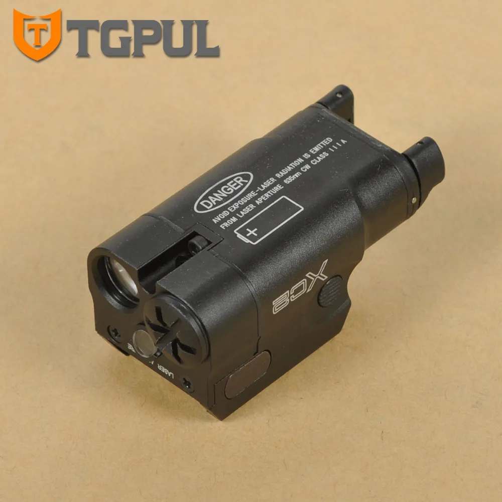 TGPUL XC2 Ultra Compact Püstol Taskulamp Pidev / Hetkeline / Red Dot Laser Light LED Valge Valgus 200 Luumenit Airsoft