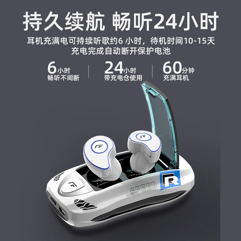 TWS T911 Kõrvaklapid 5.0 Stereo Muusika Kaasaskantav Bluetooth Earbuds Juhtmeta Peakomplekt, Millel on Pikk-kestev Aku