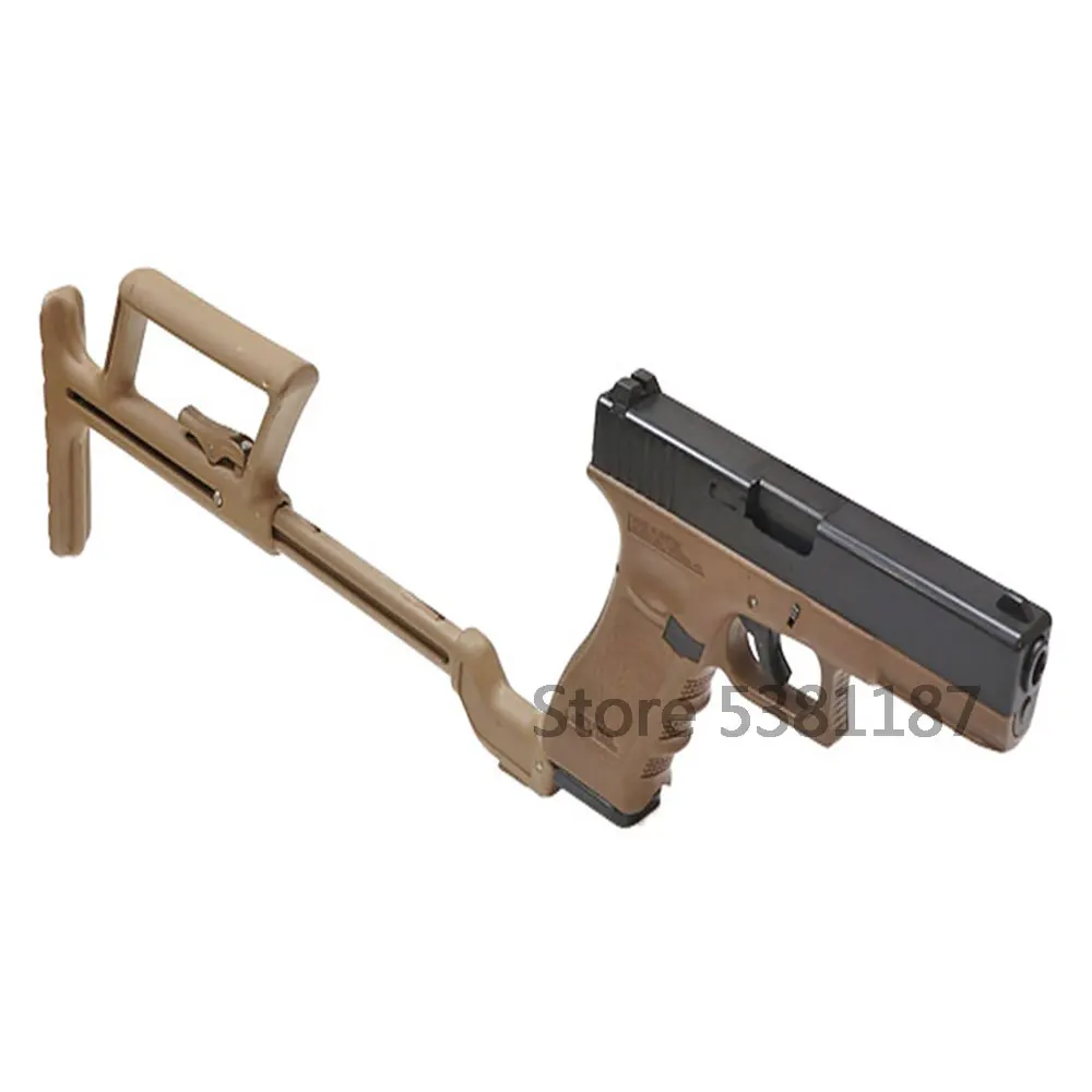 Taktikaline Glock Toetada Buttstock, et Karabiin Ajastiga Adapter Glock G17 G18 G19 G22 G34