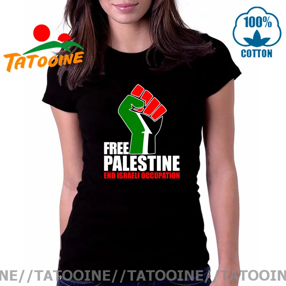 Tatooine Vabaduse Palestiina Lipp T-särk naistele Tasuta Palestiina-Iisraeli Okupatsiooni Lõppu T-särgi Tüdruk, Slim Fit Tops Tee camisetas