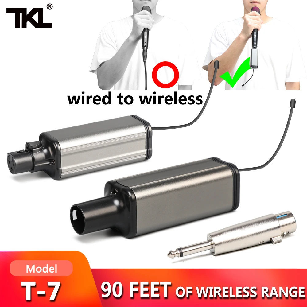 Traadita XLR-Saatja-Vastuvõtja, 6,5 mm Plug-on UHF Laetav Mikrofon Wireless Süsteemi Dünaamiline Mikrofon