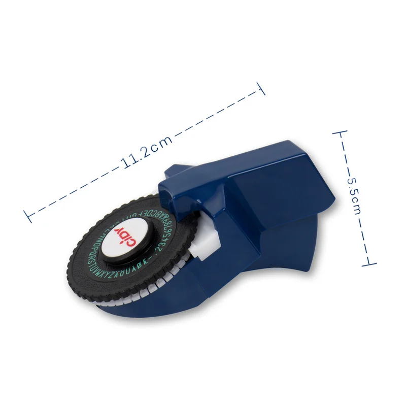 Tumesinine Cidy C101 Kasutusjuhend Etiketil Kujundajad 9mm 3D Reljeef Plastikust Sildid Mini Aknaga Kirjutusmasin Asendamine Motex E101