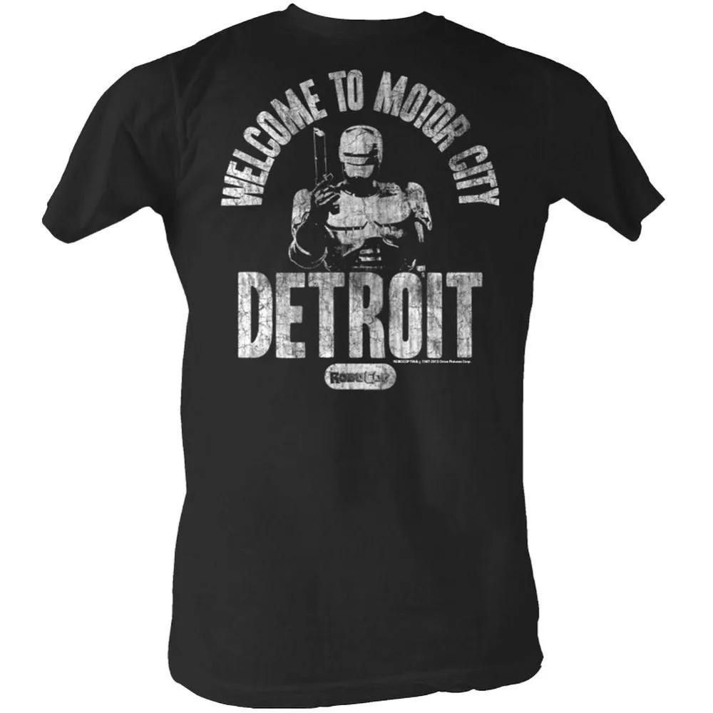 Täiesti Uus 2019 Suvel Mens Lühike AMETLIK Robocop Meeste T-Särk Tere tulemast Motor City Detroit Armas T-Särgid