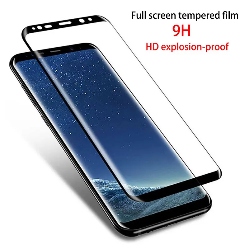 Täis ekraan karastatud film samsung s8 s9 uus õhuke plahvatus-tõend hd transparent screen protector galaxy s8plus s9plus