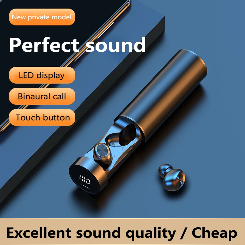 UUS B9-241B TWS Bluetooth Kõrvaklapid 5.1 Traadita 6D HIFI Sport Kõrvaklapid Touchs Kontrolli 6D Stereo HIFI Bass Ümbritsevad Auriculares