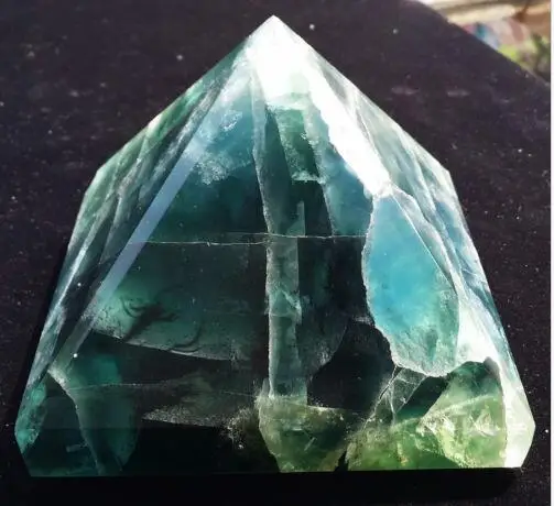 Uued tooted looduslik roheline fluoriidimaardlat quartz crystal püramiid punkti tervendav nagu kingitus