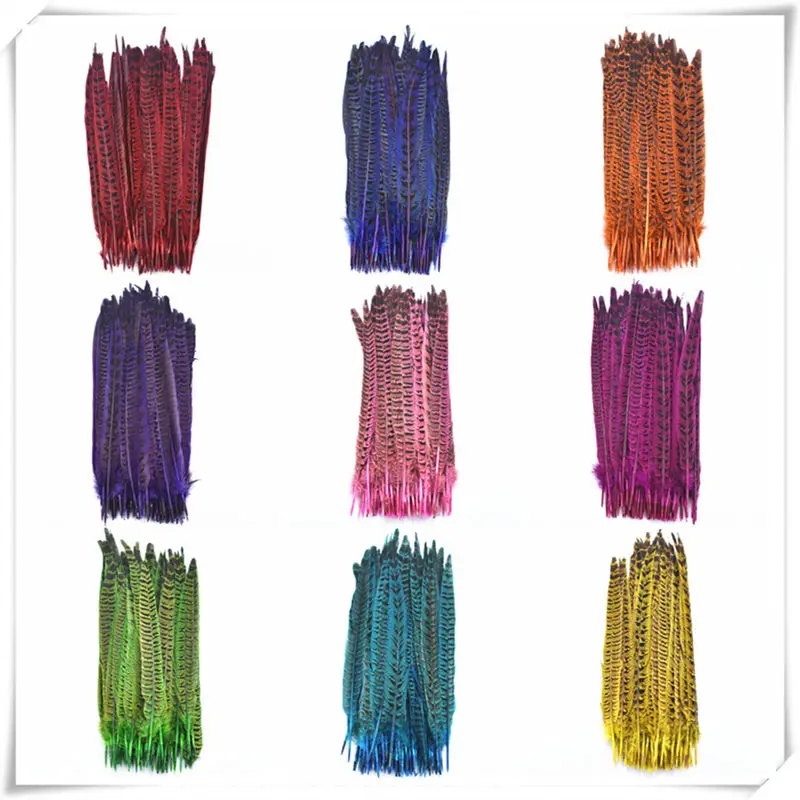 Uus Looduslik värvimine faasani saba suled 100-500PCS 25 - 30cm DIY headdress/Pulm teenetemärgi liikumised ja suled jaoks käsitöö