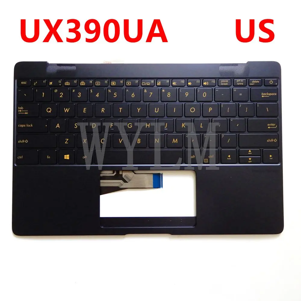 Uus Palmrest Top Juhul Assamblee ülemine kate sülearvuti klaviatuur Asus ZenBook 3 UX390 UX390UA UX390U sinine koos taustavalgustusega