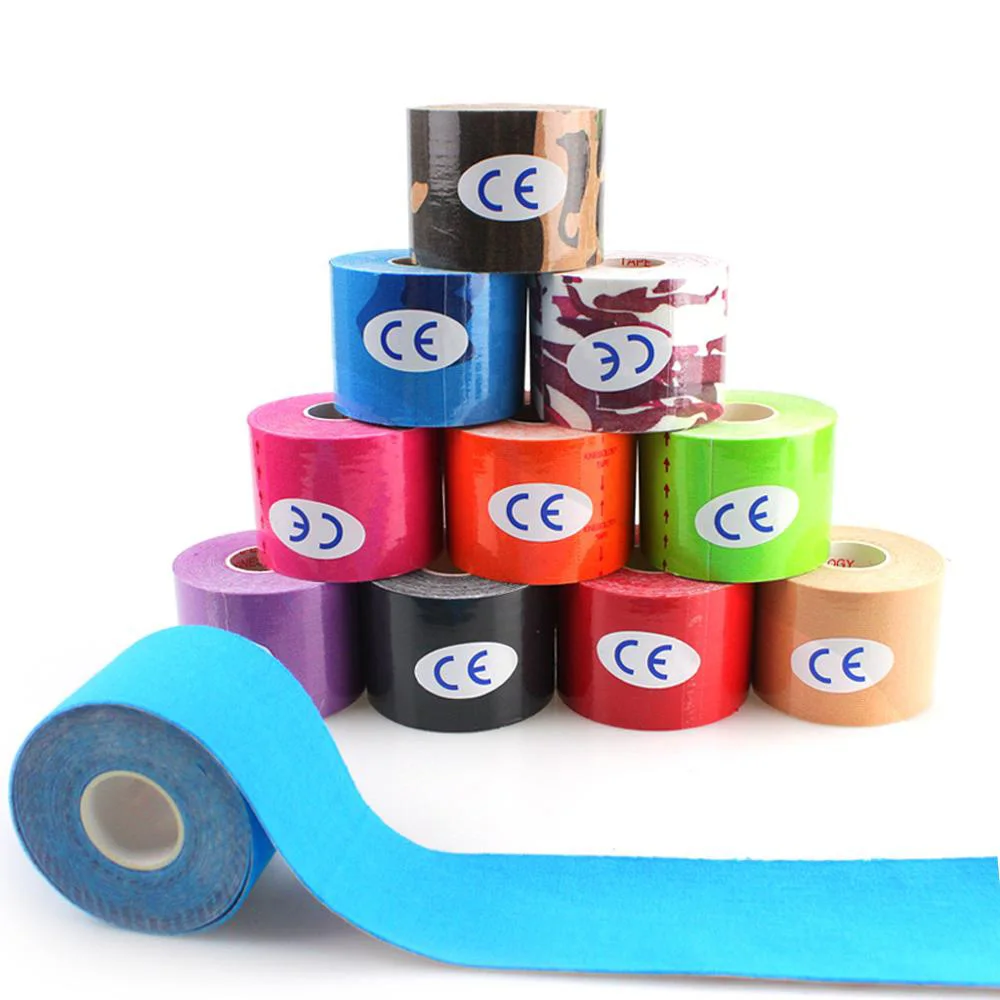 Uus Spordi Meditsiini-Tape Self-adhesive Elastse Sidemega 5m Värv Sport Kiletamine Teip Sõrme Ühine Põlve First Aid Kit Pet Lint