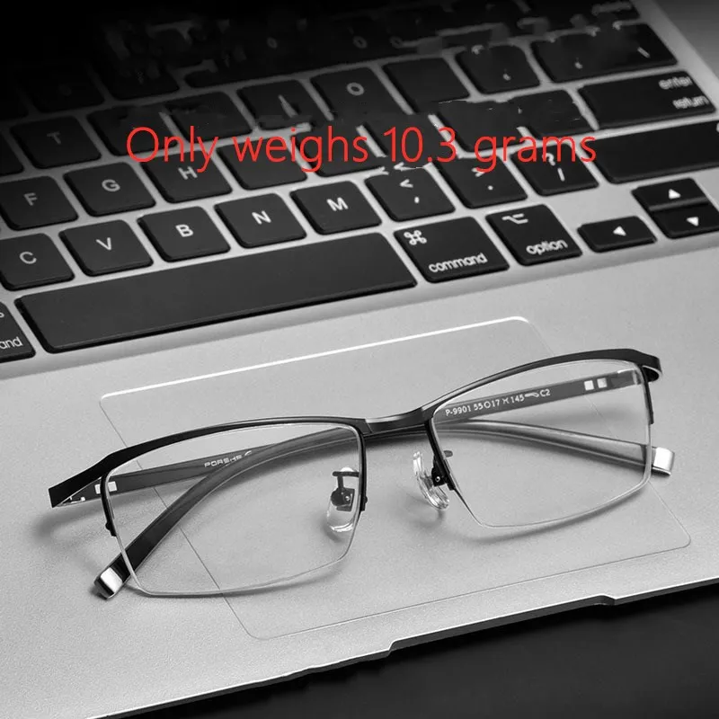 Uus titanium alloy prillid raamiga meeste ultralight mood pool-frame prillid raami optiline retsepti prillid 9901P