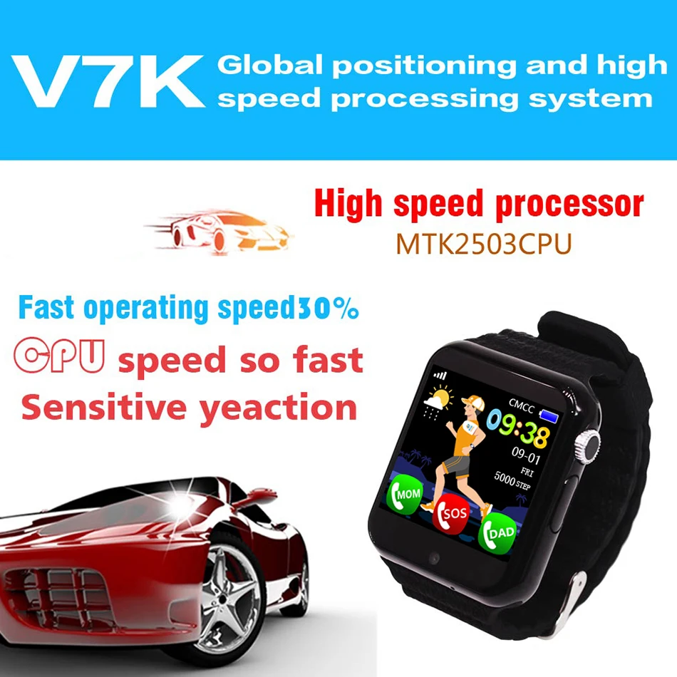 V7K Lapsed WIFI Positsioneerimine Tracker Laste Turvalisus Anti Kaotas Elu Veekindel Smart Watch Kaamera SOS PK Q90 Q50 Q528 DZ09 DF33