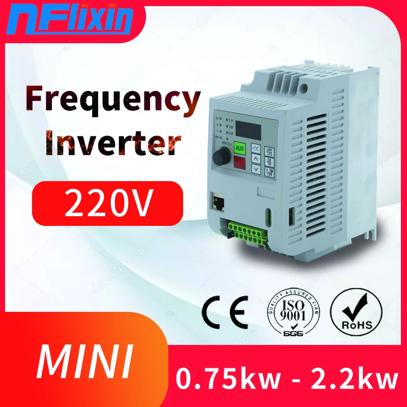 VFD 1,5 KW/2,2 KW/4KW Inverter XSY-AT1 sagedusmuunduriga Ühe-Faasiline Sisend-ja 3-220V Väljund Mootori Kiiruse Kontroller