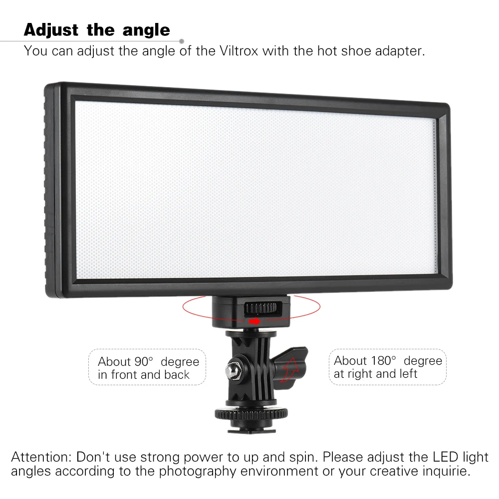 Viltrox L132T LED Video Valgus 3300K-5600K Bi-Color Reguleeritav Lambi CRI95+ ELI/USA Power Adapter DSLR Kaamera/Videokaamera