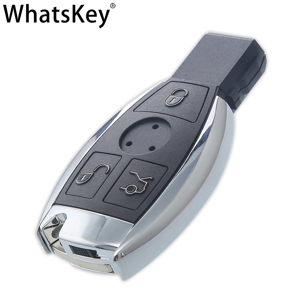 WhatsKey 3 Nuppu Mercedes Benz Aastal 2010+ C E S-Klass W211 W204 W205 W212 CLA BGA Key Shell Asendada Smart Remote Key Juhul