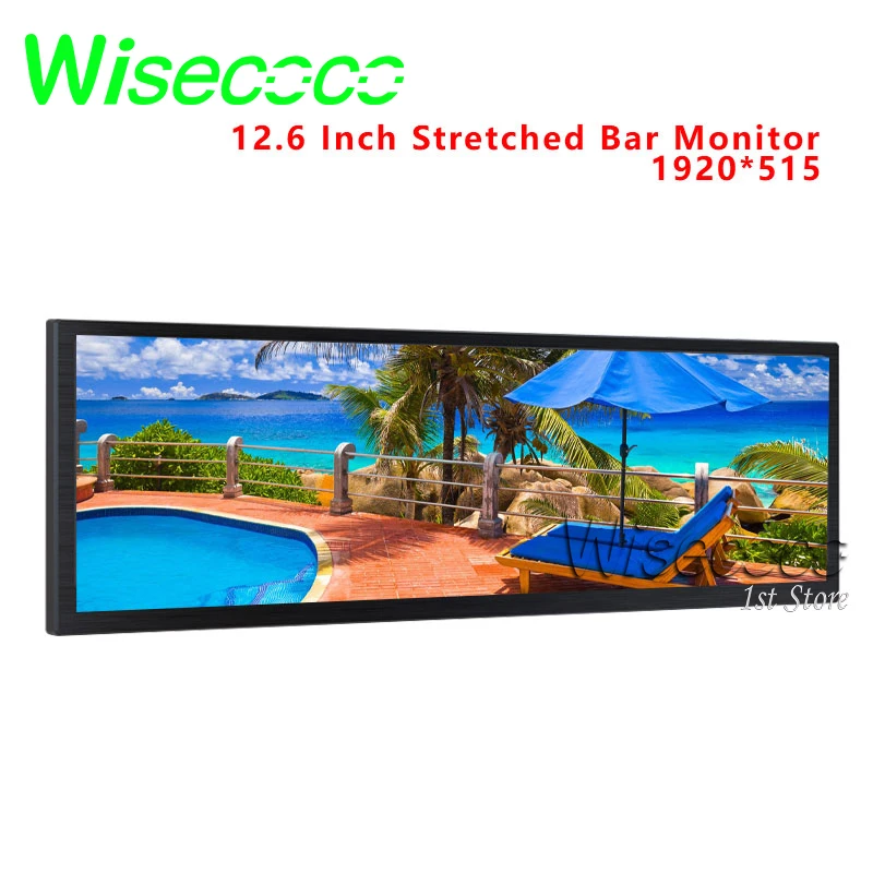 Wisecoco 12.6 tolline LCD Puutetundlik Ekraan 1920*515 NV126B5M-N41 IPS Ekraan Reklaam Ekraani Puhul