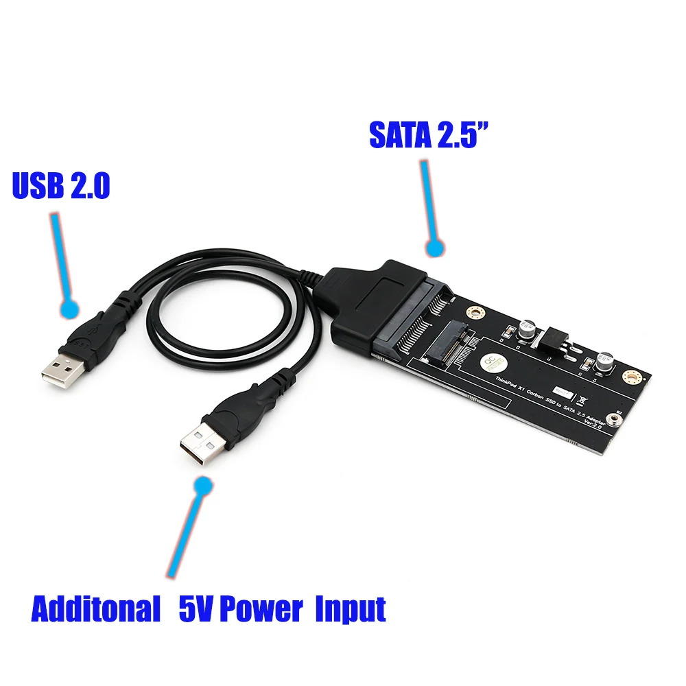 XT-XINTE 20+6Pin SSD SATA 2.5 tolli USB Adapter Mälukaart USB 2.0 Kaabel Converter Kaart Sülearvuti Lenovo Thinkpad X1 Carbon
