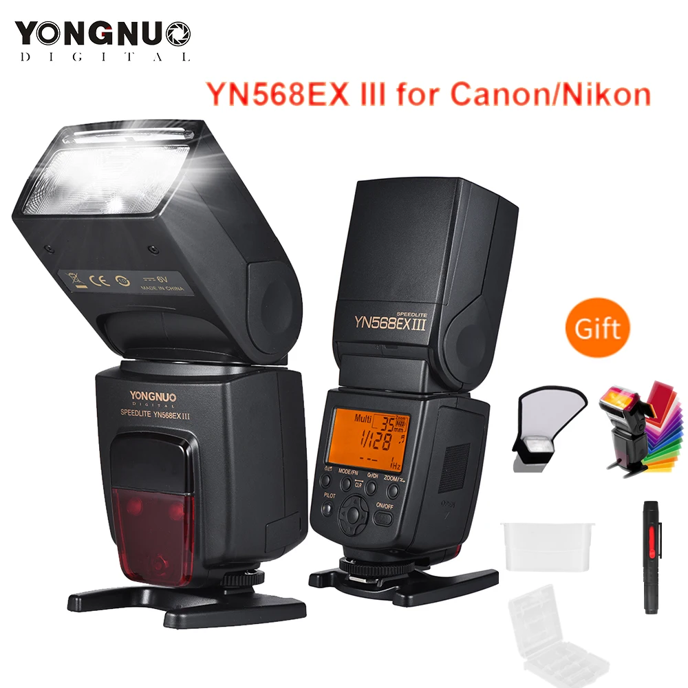 YONGNUO YN568EX III YN568-EX III Traadita TTL HSS Flash Speedlite Canon EOS 1100d 600d 650d 700d Nikon D800 D750 D7100