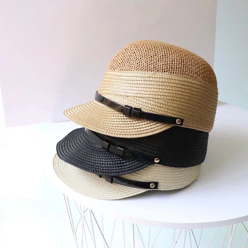 Õled Mütsid Naistele Panama Ratsaspordi Müts Vintage Suvel Päike Müts Tahke Pandla Saavutas Mütsid Naine Hingav Mood Põhk